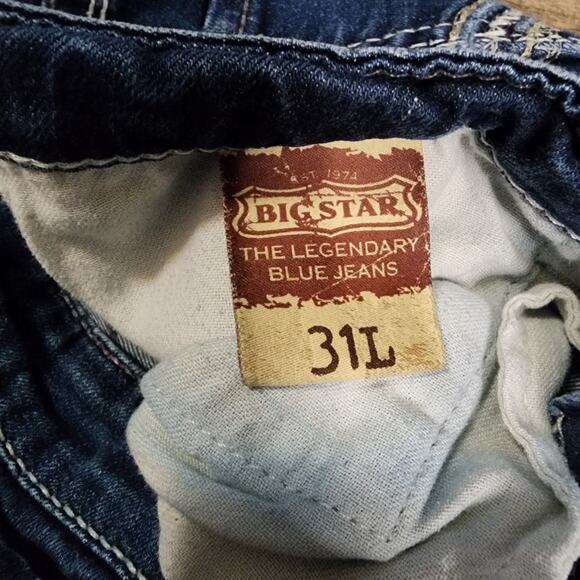 Big Star Jeans size 31L low rise pre-owned 2270 - Picture 8 of 9